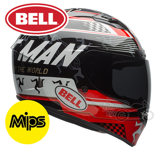 [벨][회원 즉시 할인] BELL 풀페이스 헬멧 퀄리파이어 디럭스 아일 오브 맨 블랙/레드 MIPS QUALIFIER DLX ISLE OF MAN BLACK/RED MIPS