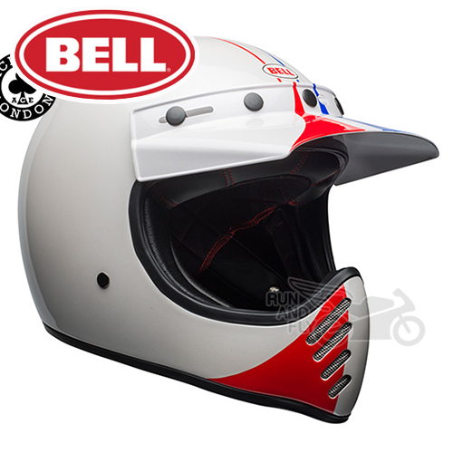 [벨][회원 즉시 할인] BELL 오프로드 헬멧 모토-3 SE 에이스 카페 GP66 화이트/레드 MOTO-3 SE ACE CAFE GP 66 WHITE/RED