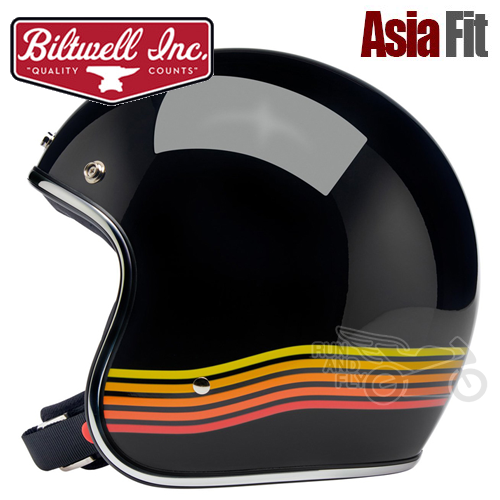 [빌트웰][회원 즉시 할인] BILTWELL 오픈페이스 헬멧 보난자 스펙트럼 블랙 BONANZA SPECTRUM BLACK