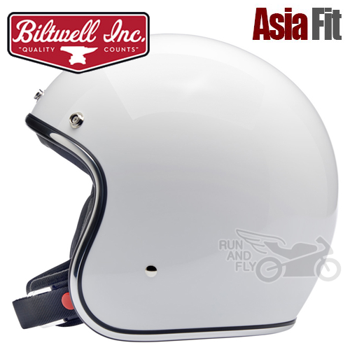 [빌트웰][회원 즉시 할인] BILTWELL 오픈페이스 헬멧 보난자 글로스 화이트 GLOSS WHITE