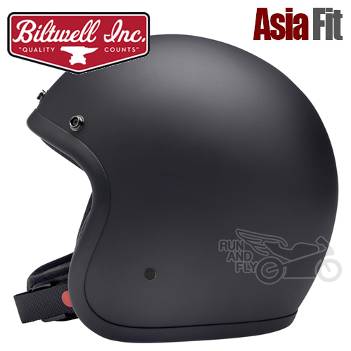 [빌트웰] [회원 즉시 할인] BILTWELL 오픈페이스 헬멧 보난자 플랫 블랙 BONANZA FLAT BLACK