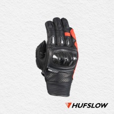 [헙스로우] HUFSLOW 장갑 가죽 311 SICURO BLACK-RED 시쿠로