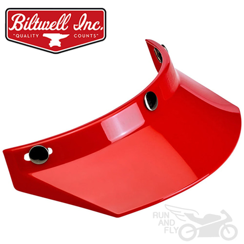 [빌트웰]BILTWELL 헬멧 부속 모토 바이저 레드 MOTO VISOR RED