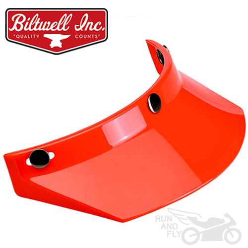 [빌트웰]BILTWELL 헬멧 부속 모토 바이저 오렌지 MOTO VISOR ORANGE