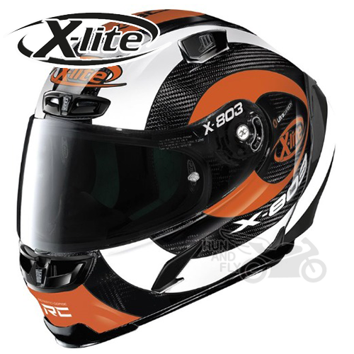 [X-LITE][X-804RS 공식 런칭 기념 SALE] 엑스라이트 풀페이스 헬멧 X-803RS 울트라 카본 해트트릭 오렌지 N74
